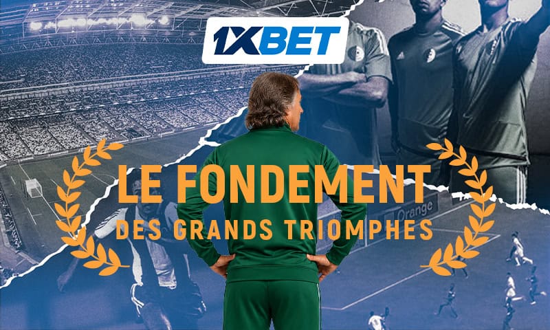 Rabah Madjer en maillot de l'équipe nationale algérienne, à l'époque dorée du football algérien, avec une couverture spéciale de 1xBet