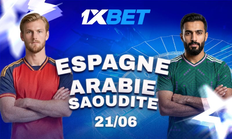 Espagne - Arabie saoudite : « Les Verts » face aux champions d'Europe 5 L'équipe nationale saoudienne affrontera l'Espagne lors de la Coupe du monde 2026, avec une couverture et des analyses exclusives de 1xBet, ainsi que la possibilité pour les « Verts » de créer une énorme surprise.